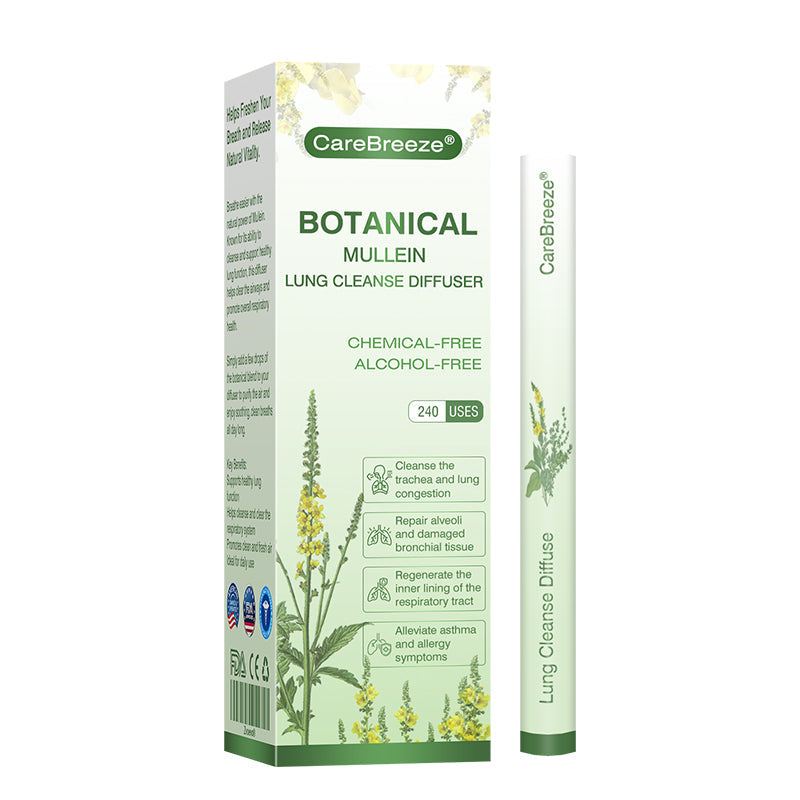 💖🫁🇺🇸✅Official Store: CareBreeze® Botanical Mullein Lung Cleanse Diffuser（👨‍⚕️Directly acts on COPD, asthma, chronic bronchitis (CB), respiratory infections, lung cancer, sinusitis, and other conditions）